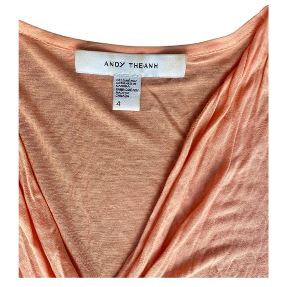 Beautiful And Soft Andy The-Anh Women Peach Blouse 100% Viscose - Picture 4 of 7